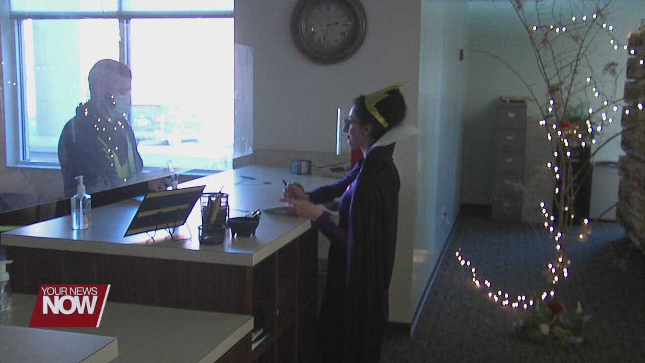 Allen County Auto Title Department decorates offices to keep Halloween tradition alive